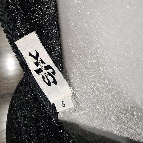 St John Black & Silver Dress suit sz 8 - Picture 6 of 11